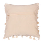 White Tassel Cushion - Boxzy