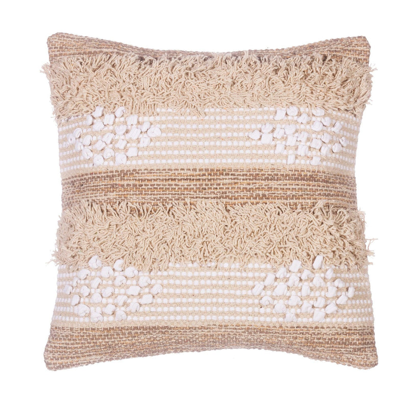 White Diamond Striped Cushion - Boxzy