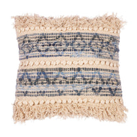 Denim Tufted Diamond Cushion - Boxzy