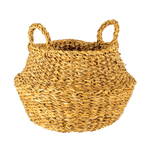 Eco-Friendly Typha Belly Basket - Perfect for Storage and Organization