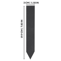 Slate plant marker diagram showing 19.9 centimetre length and 3 centimetre width