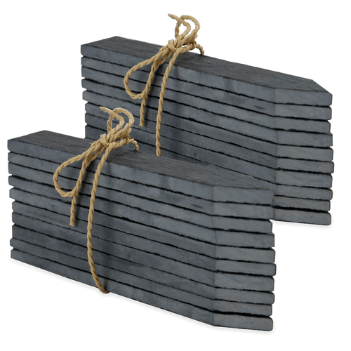 Set of 20 Slate Garden Markers & Chalk - Boxzy