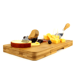 Bamboo Cheese Board With Knife Set