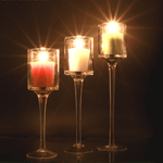 Tea Light Tall Candle Holders Set of 3