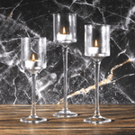 Tea Light Tall Candle Holders Set of 3