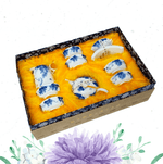 Traditional Japanese Bone China Blue and White Glory Teaset | Comes beautifully gift boxed - Boxzy