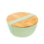 Mint Green Bamboo Bowl With Lid - Boxzy