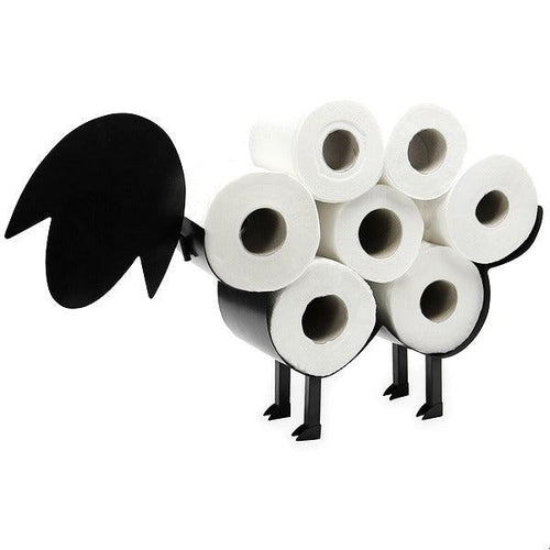 Cute Cat Design Toilet Roll Holder - No Fixings Required for Easy Use