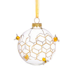 Christmas Luxe Bauble With Bees & Honeycomb - Boxzy