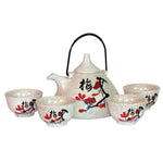 Traditional Japanese Plum Blossom Speckled Teaset - Boxzy