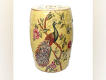 Peacocks and Peonies Vintage Japanese Porcelain Stool - Boxzy