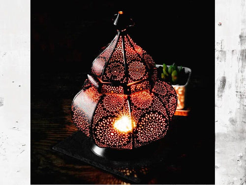 Traditional Rustic Moroccan Vintage Lantern  Candle Holder - Boxzy