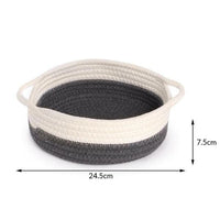 Basket size diagram showing 24.5cm overall width and 7.5cm height