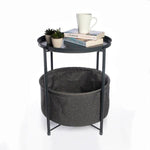 Circular End Table | Dark Grey - Boxzy