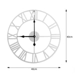 Roman Numeral Wall Clock White | 40cm - Boxzy