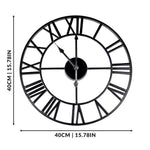 Roman Numeral Wall Clock Black | 40cm - Boxzy