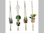 Macrame Plant Hangers - Set of 4 - Boxzy