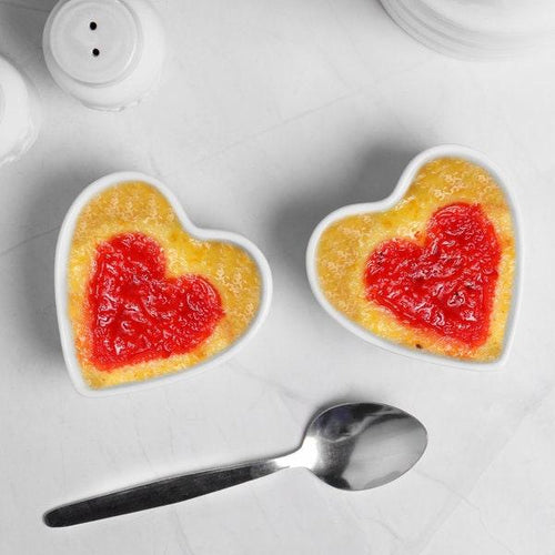 Ceramic Ramekins Heart Shaped | Set of 2 - Boxzy