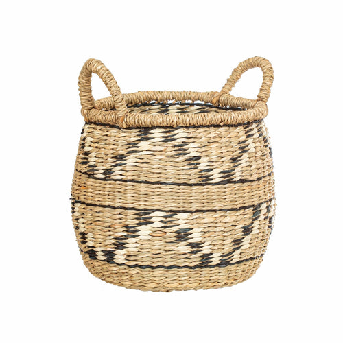 Seagrass Zig Zag Storage Basket - Boxzy