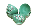Turquoise Blossom Bowls - Boxzy