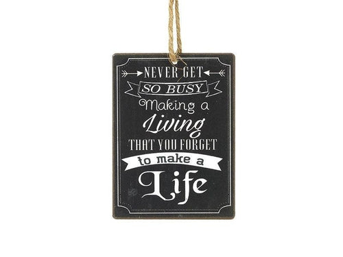 Forget to Make a Life Sign | Wall Hanging Plaque - Boxzy