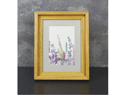 Summer Meadows Wooden Photo Frame Oak Effect 4x6 - Boxzy