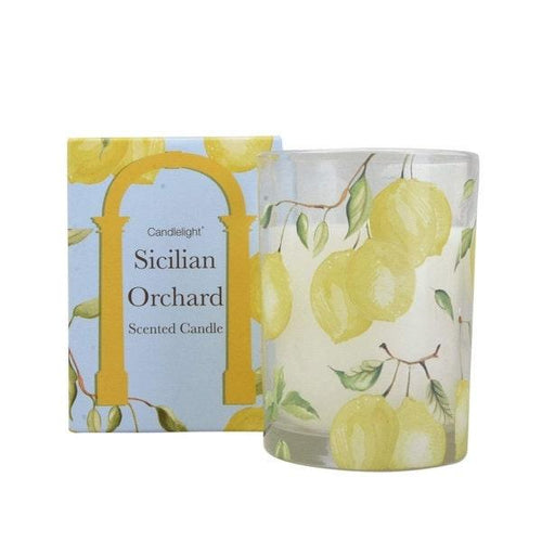 Sicilian Orchard Wax Candle - Basil & Lemon - Boxzy