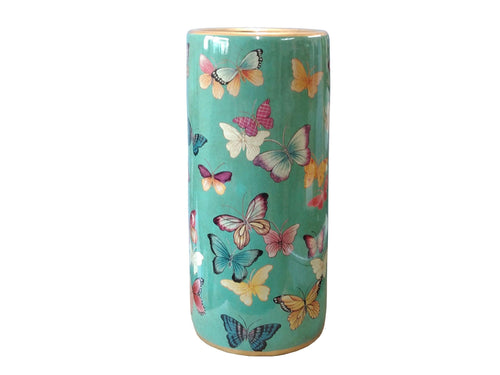 Traditional Japanese Butterflies Umbrella Stand / Flower Vase Planter - Boxzy