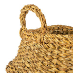 Foldable Typha Belly Basket - Natural 30cm - Boxzy