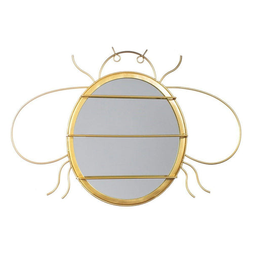 Gold Bee Mirror & Jewellery Hanger 35cm - Boxzy